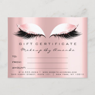 Carte Postale Cadeau de maquillage d'extension de licence