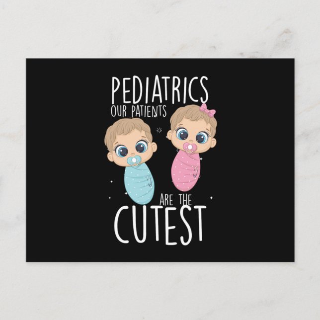 Carte Postale Cadeau de médecine de docteur d'enfants de patient (Devant)
