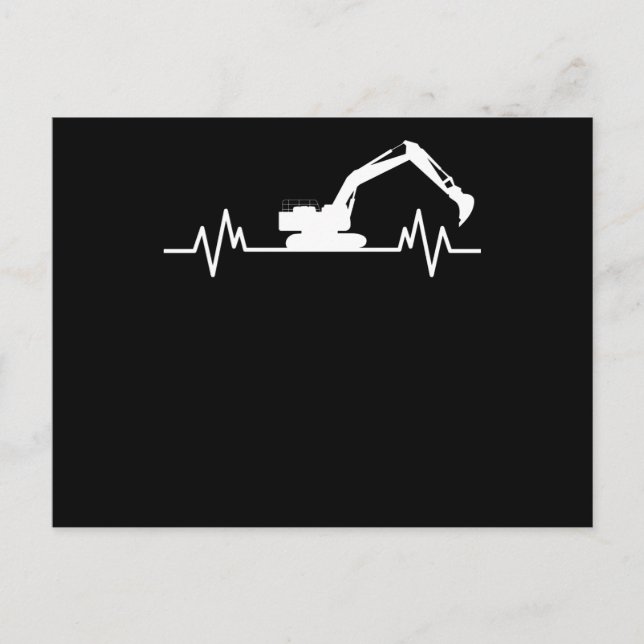 Carte Postale Cadeau de motif de battement de coeur de pelleteus (Devant)