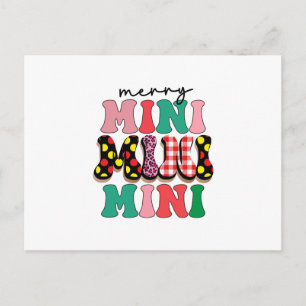 Carte Postale Cadeau de Noël Merry Mimi