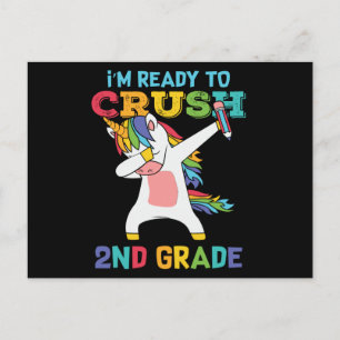 Carte Postale Cadeau de première journée d'école pour élève de 2
