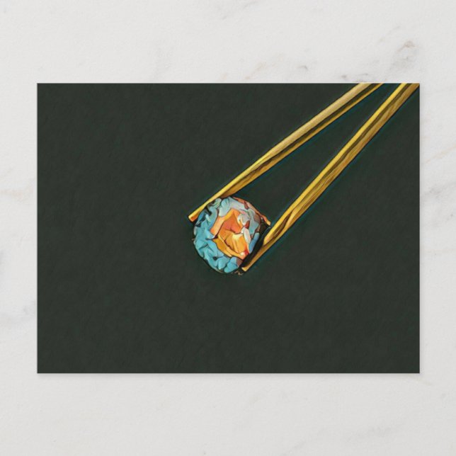 Carte Postale Cadeau de sushi cool (Devant)