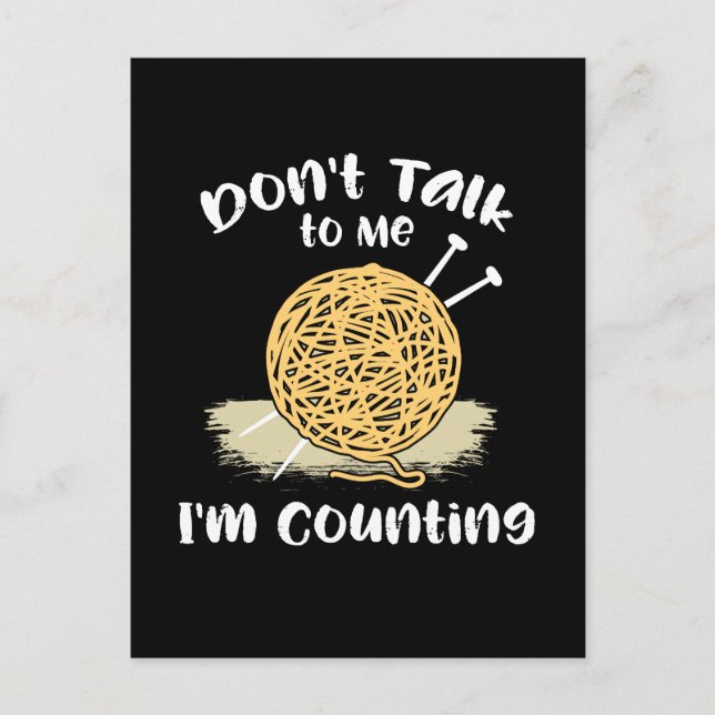 Carte Postale Cadeau de Tricot de crochet (Devant)