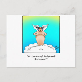 Carte Postale Cadeau de vin drôle !
