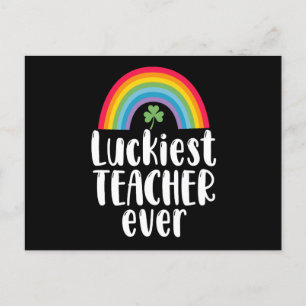 Carte Postale Cadeau d'école pour enseignant le plus chanceux St