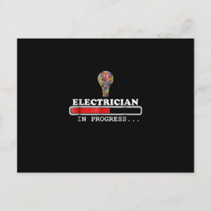 Carte Postale Cadeau d'électricien, Électricité, Ampoule drôle e