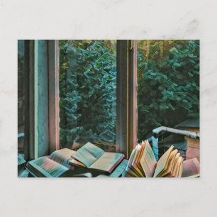 Carte Postale Cadeau d'œuvre d'art de lecture