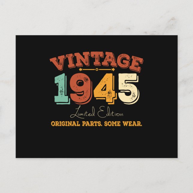 Carte Postale Cadeau drôle d'anniversaire 80 ans pour une person (Devant)