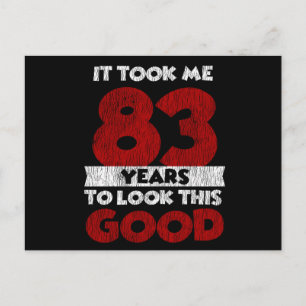 Carte Postale Cadeau drôle d'anniversaire 83 ans vieux de 83 ans