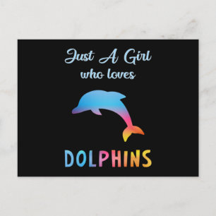 Carte Postale Cadeau drôle dauphins de mer dauphins animal océan
