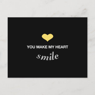Carte Postale Cadeau drôle de Saint-Valentin romantique d'amour 