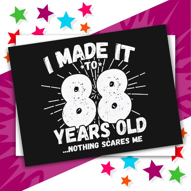 Carte Postale Cadeau drôle et sarcastique pour les 88 ans - Mème (Créateur téléchargé)