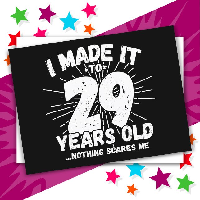 Carte Postale Cadeau drôle pour 29 ans sarcastique Mème Funny 29 (Créateur téléchargé)