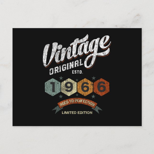 Carte Postale Cadeau drôle pour 59 ans Anniversaire 1966 Cadeau  (Devant)