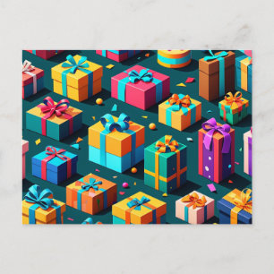 Carte Postale Cadeau Enveloppé délice