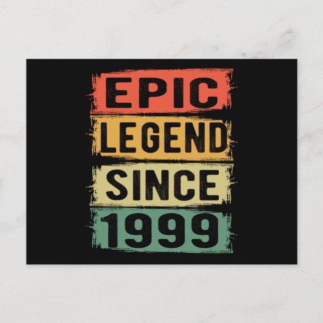Carte Postale Cadeau épique pour 26 ans Légende pour l'anniversa (Devant)