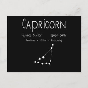 Carte Postale Cadeau Gif Anniversaire Signe Astrologique Caprico