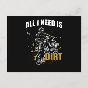 Carte Postale Cadeau Motocross