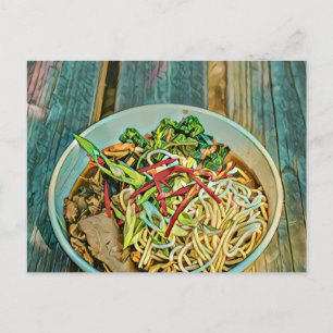 Carte Postale Cadeau pour amateur de Ramen