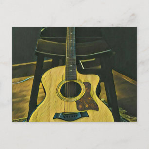 Carte Postale Cadeau pour ami guitariste