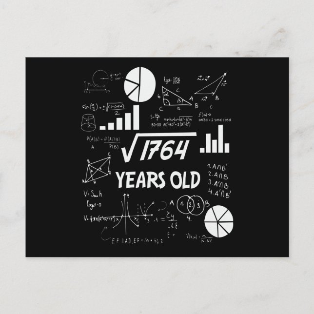 Carte Postale Cadeau pour les 42 ans d'un professeur de mathémat (Devant)