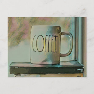 Carte Postale Cadeau pour les amoureux de la bibliothèque