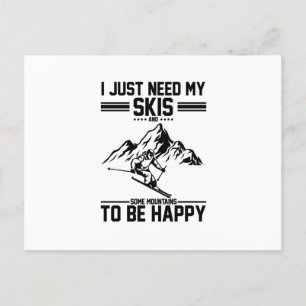 Carte Postale Cadeau pour skieurs Ski de ski Apres-ski Veste S
