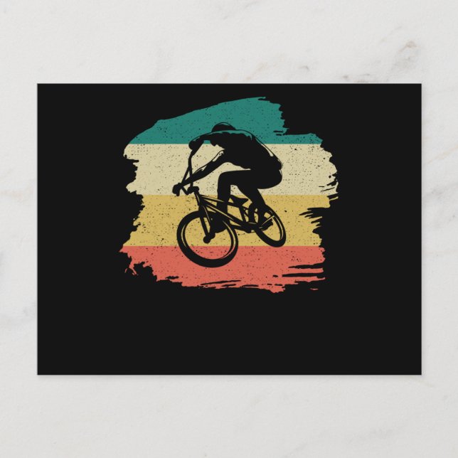 Carte Postale Cadeau rétro BMX (Devant)