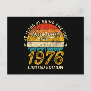 Carte Postale Cadeau Rétro Incroyable 49 Ans pour un Anniversair