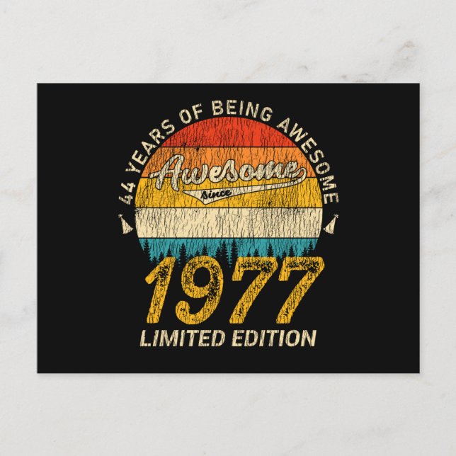 Carte Postale Cadeau rétro incroyable pour 48 ans, anniversaire  (Devant)