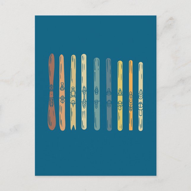 Carte Postale Cadeau Ski boards (Devant)