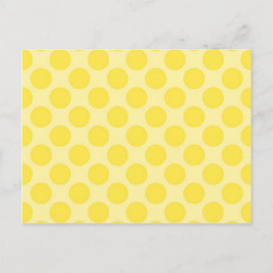 Carte Postale Cadeaux amusants de citrons avec motif à pois jaun