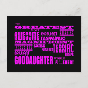Carte Postale Cadeaux amusants pour filles : Grande Godgirl