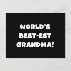 Carte Postale Cadeaux blancs des textes de grand-maman du