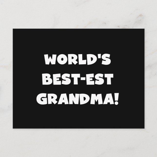 Carte Postale Cadeaux blancs des textes de grand-maman du (Devant)