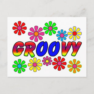 Carte Postale Cadeaux d'alimentation à fleurs rétro des années 7