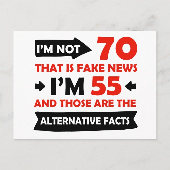 Carte Postale Cadeaux d'anniversaire de 70e année (Devant)