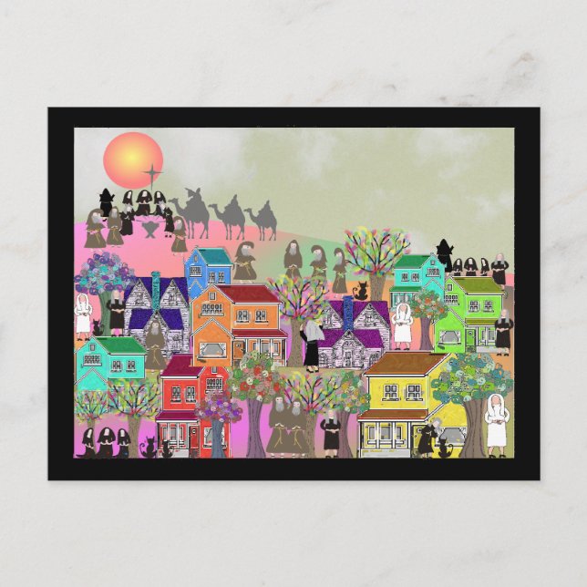 Carte Postale Cadeaux d'art catholique de moniac et de moine (Devant)