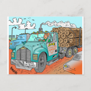 Carte Postale Cadeaux de camion