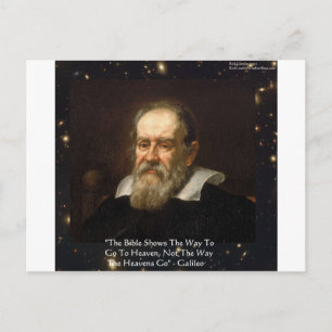 Carte Postale Cadeaux de citation "Voie vers le ciel" de Galilée