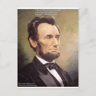 Carte Postale Cadeaux de citations d'Abe Lincoln "Plus sage" T-s