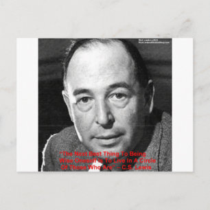 Carte Postale Cadeaux de citations de sagesse de CS Lewis "Entou