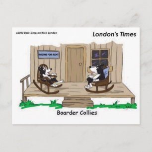 Carte Postale Cadeaux de dessins animés décalés drôles de Border
