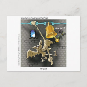 Carte Postale Cadeaux de dessins animés drôles Dingbat T-shirts 