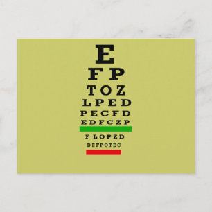 Carte Postale Cadeaux DE GRAPHIQUE POUR LES YEUX