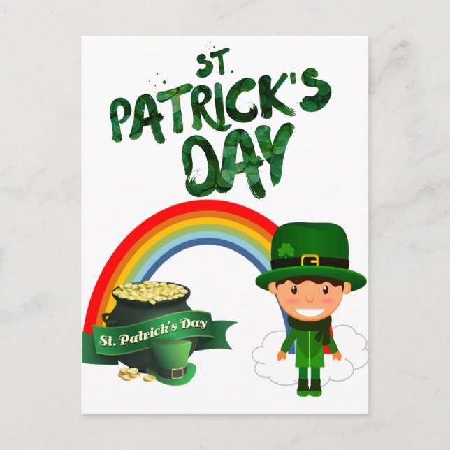 Carte Postale Cadeaux de la Saint Patrick (Devant)