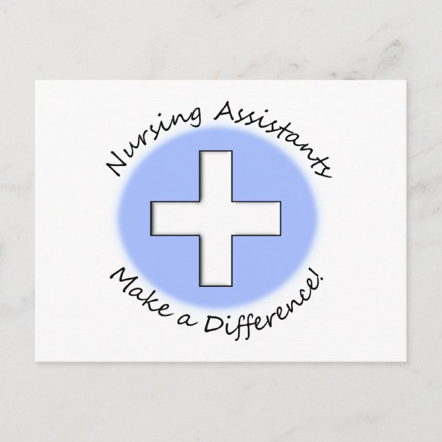 Carte Postale Cadeaux de l'adjoint aux soins infirmiers "Faire u (Devant)