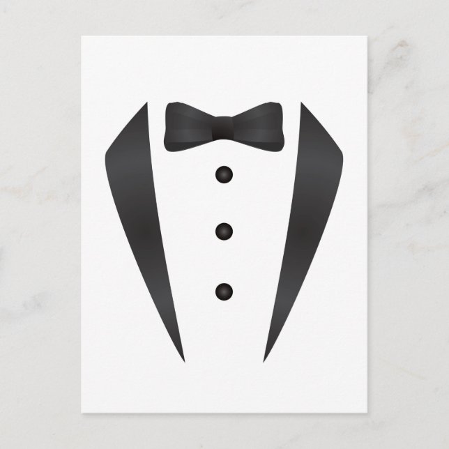 Carte Postale Cadeaux de mariage Tuxedo et accessoires pour mari (Devant)