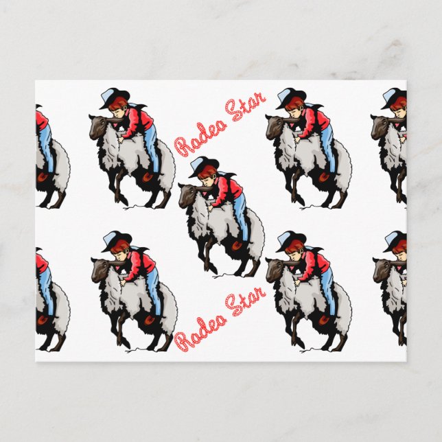 Carte Postale Cadeaux de Mutton Busting (Devant)