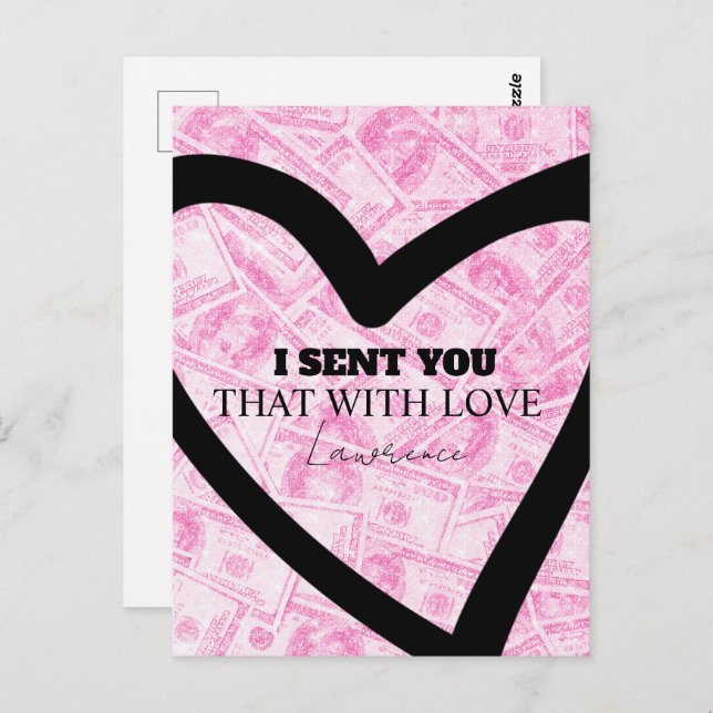 Carte Postale Cadeaux de prison mignons à longue distance (Devant / Derrière)